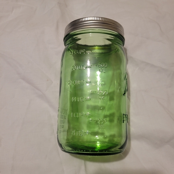 Heritage Green Glass Jar Vase - Picture 3 of 5